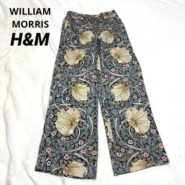 WILLIAM MORRIS / H&M 꽃무늬 와이드 팬츠 보타니컬 S
