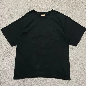 USA제 Good wear 티셔츠 페이드 블랙 L 포켓 부착