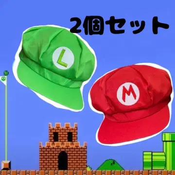 마리오 루이지 모자 코스프레 크리스마스 빨간색 그린 할로윈 분장 USJ