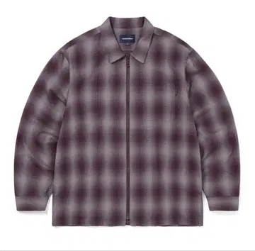 thisisneverthat 체크 집 셔츠 버건디