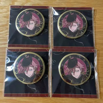 도원암귀 애니메이트 카페 아니카페 금박 캔뱃지 오이란자카 쿄야 세트