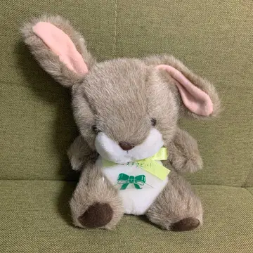 레어 쇼와 레트로 봉제 인형 토끼 무코스타 토끼 롭이어