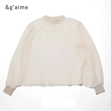 &g'aime 앙젬 아이보리 시어 블라우스