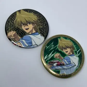 유희왕 죠노우치 카츠야 GiGO 빅 메탈릭 캔뱃지 2세트