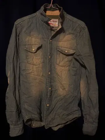 00s Y2K BUZZ SPUNKY 버즈 스팬키 데님 셔츠