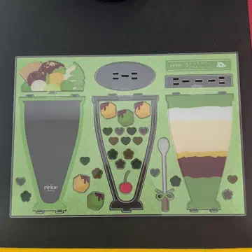 FUKUYA 한나리 파르페 아크릴 프레임 말차 키나코 그린