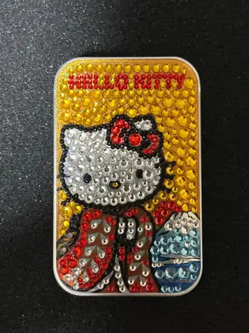 [ 키티 일본풍 패턴 소품함 후지산 기모노 데코 ] sanrio