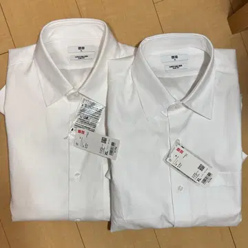UNIQLO 슈퍼 논아이론 저지 슬림 셔츠 XL 2개 세트