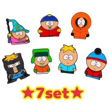 새상품 사우스 파크 핀 배지 7개 세트 SOUTH PARK