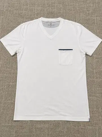 브루넬로쿠치넬리 V넥T셔츠 화이트 SLIM FIT 이탈리아제
