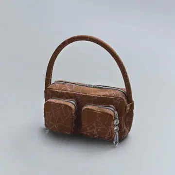 MASU FLOCKY WEB MINI BAG(BROWN)