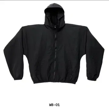 Yeezy WB-01 블랙 후드 부착 자켓 Size 2