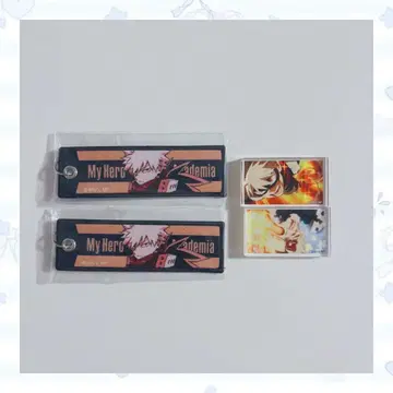 히로아카 바쿠고 DAISO 플라이트 택 미니 아크릴 키링