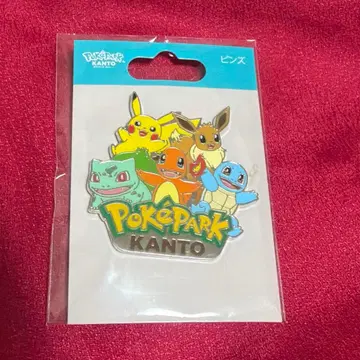 포켓파크 관동 오픈 기념 한정판 핀즈 스타팅 포켓몬 핀 배지