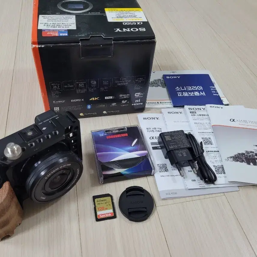 소니 미러리스 카메라 a6500 풀박스 + 18-50 렌즈 누적1500컷