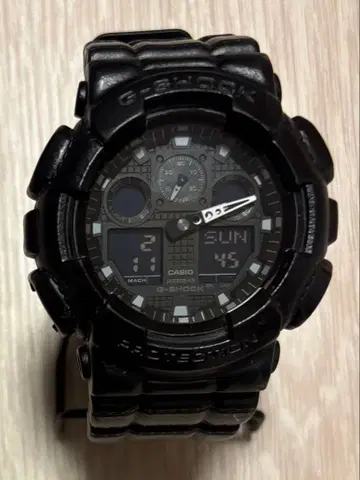 [ 작동품 ] CASIO G-SHOCK GA-100BT 레어 가죽 느낌