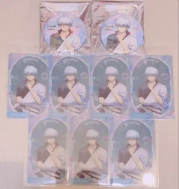 은혼 사카타 긴토키 비눗방울 캔뱃지 클리어 카드