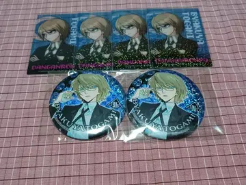 단간론파 토가미 뱌쿠야 캔뱃지 카드 100엔샵 DAISO