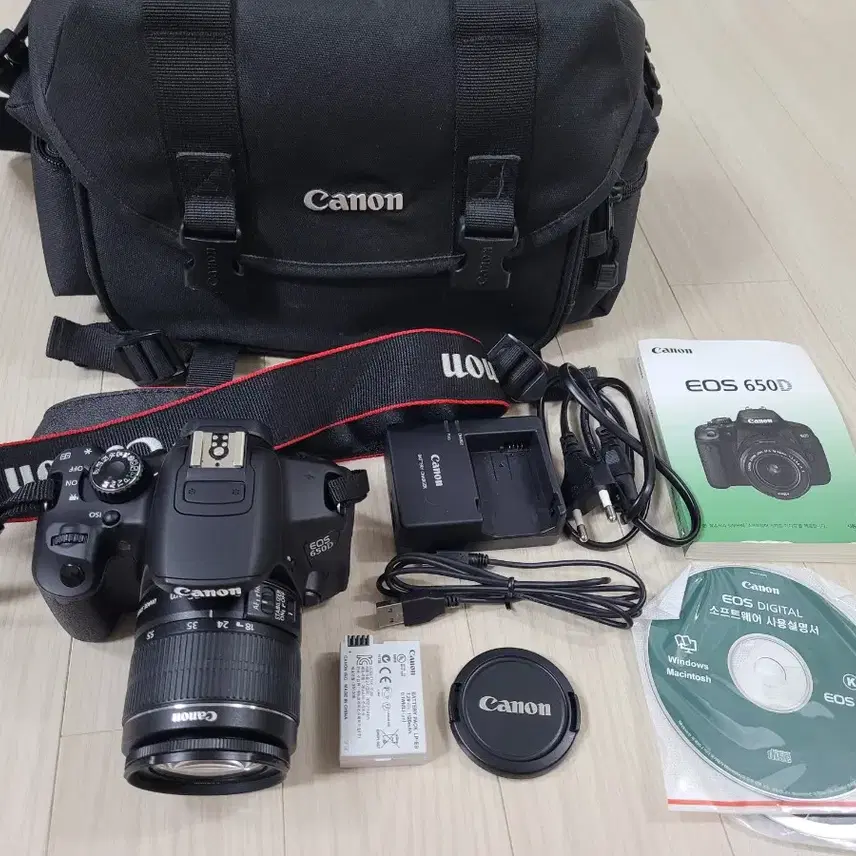 S급 캐논 카메라 EOS 650D 번들 세트 누적 290컷