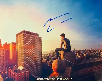 앤드류 가필드 친필 사인 사진 스파이더맨 tyd