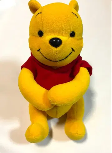 모리나가 곰돌이 푸 봉제 인형 포즈 변경 가능 봉제 인형 레트로