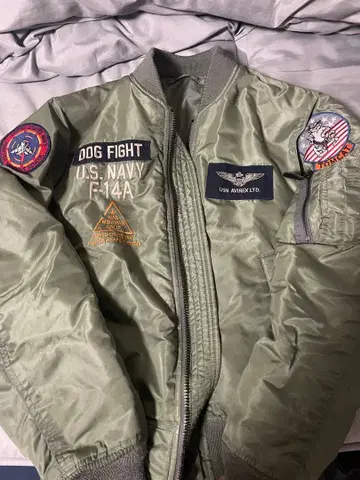 AVIREX F-14A 탑건 플라이트 자켓 MA-1 톰캣