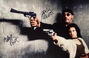 레옹 장 르노 & 나탈리 포트만 친필 사인 사진 보증서 첨부 U