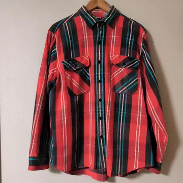 five brother 배색 나이스 플란넬 셔츠 L 사이즈