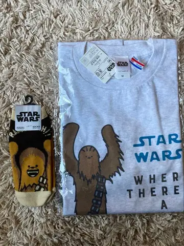 새상품 socks 증정! STAR WARS 츄바카 T셔츠 M 사이즈
