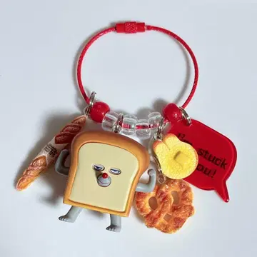 찰랑찰랑 키링 찰랑찰랑 가챠가챠 빵 도둑 세