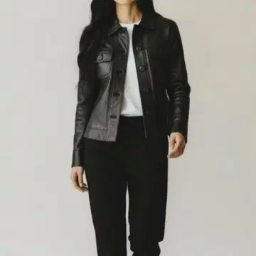 이탈리아제 라무 가죽 자켓 M 천연 가죽 가죽 브라운 블랙