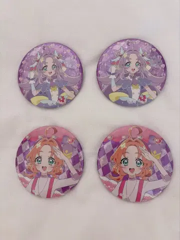 명탐정 프리큐어 홀로그램 캔뱃지 아케치 안나 큐어 안서 블루라