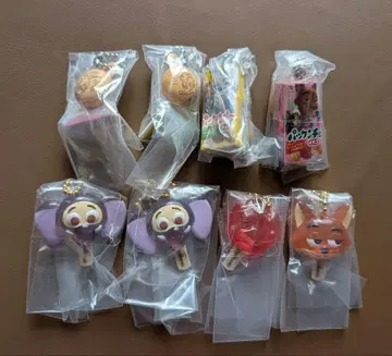 주토피아 가챠가챠 8개 세트 팩캔디 참 닉