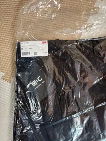 UNIQLO C 2026SS 프리미엄 린넨 와이드 팬츠 M 블랙