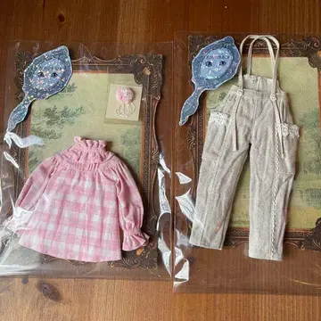 작가님 27cm 인형 사이즈 아웃핏 블라우스 팬츠 세트
