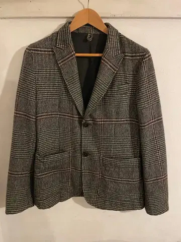 ts(s) 체크 무늬 테일러드 자켓 그레이 계열