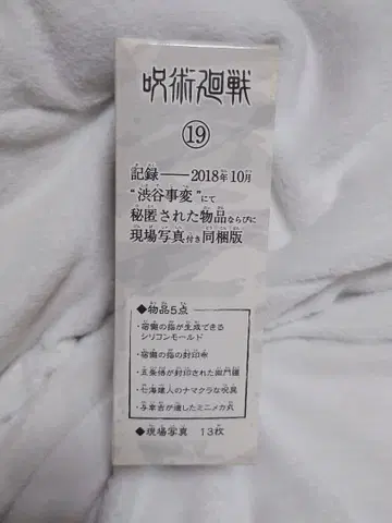 주술회전 19권 부속품
