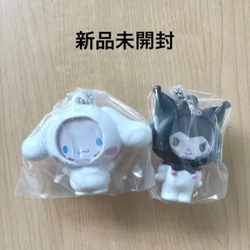 새상품 쿠로미 시나모롤 사진 프레임 마스코트 키링 가챠