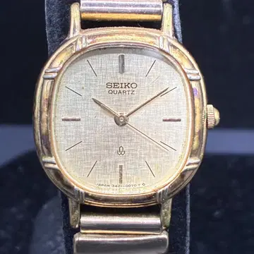 배터리 교환 완료 세이코 SEIKO 쿼츠 골드 여성용 손목시계