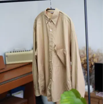 AURALEE FINX TWILL 빅 셔츠