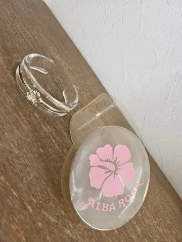 당시물 헤이세이 레트로 ALBA ROSE 하이비스커스 클리어 뱅글