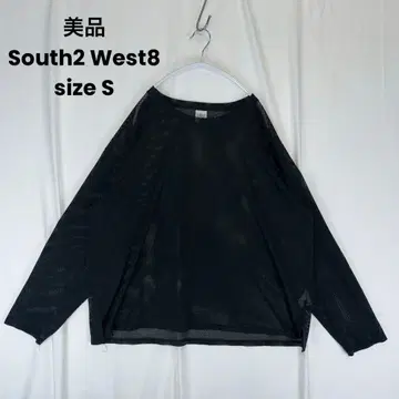 새상품급 사우스2 웨스트8 사이드 슬릿 크루넥