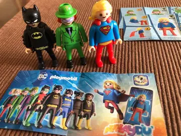 DC 플레이모빌 슈퍼히어로 킨더 서프라이즈 3체 세트