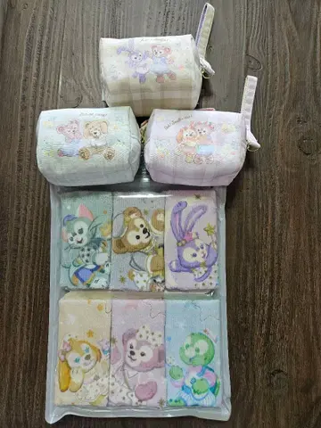 더피와 프렌즈 타월 세트 6개입 & 미니 파우치 3개 세트