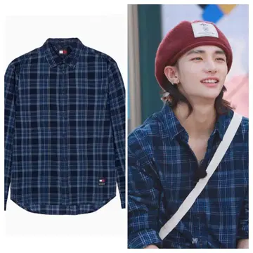 straykids 현진 체크 셔츠 S