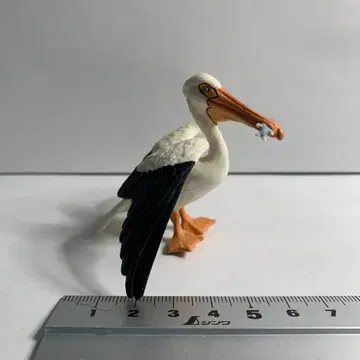 Safari사 2004년제 펠리컨 피규어 물고기 포함 약 8cm
