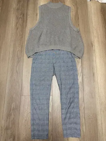 스콧 클럽 LASUD 베스트 BEAMS 글렌체크 팬츠 2세트