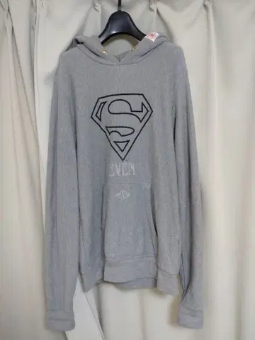 넥서스세븐 슈퍼맨 후드 부착 후드티 사이즈 48 그레이