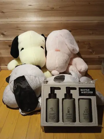스누피 샴푸 보틀 홀더 봉제 인형 1개 ~ 덤 포함