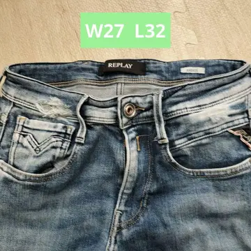 REPLAY 청바지 W27 L32 여성용 ANBASS